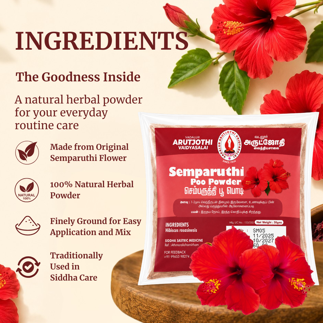 Ingredients of Semparuthi Poo Podi