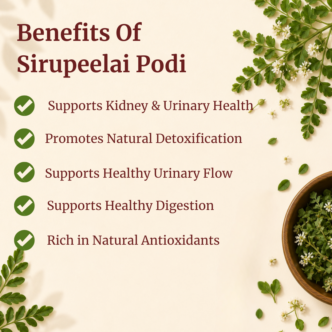 Benefits of Sirupeelai Podi