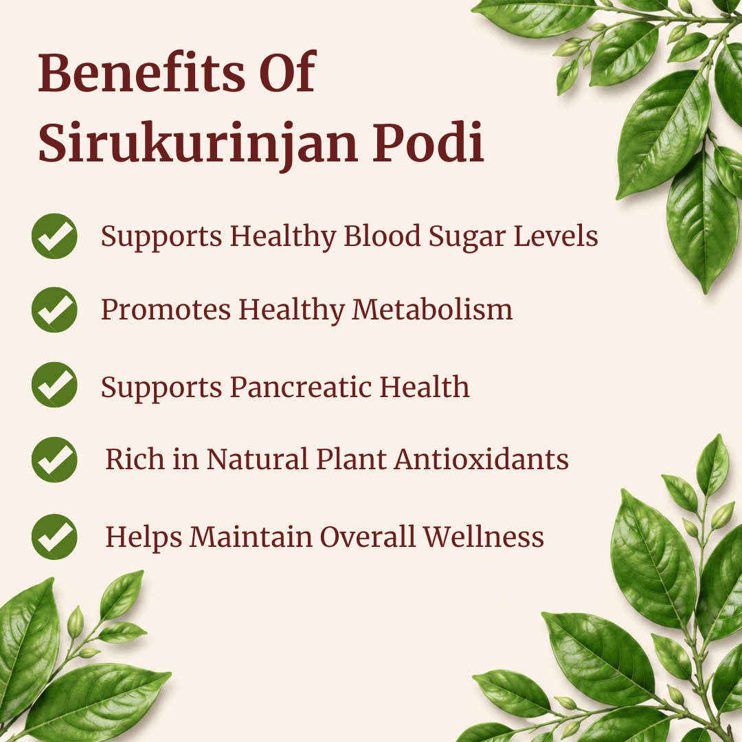 Benefits of Sirukurinjan Podi